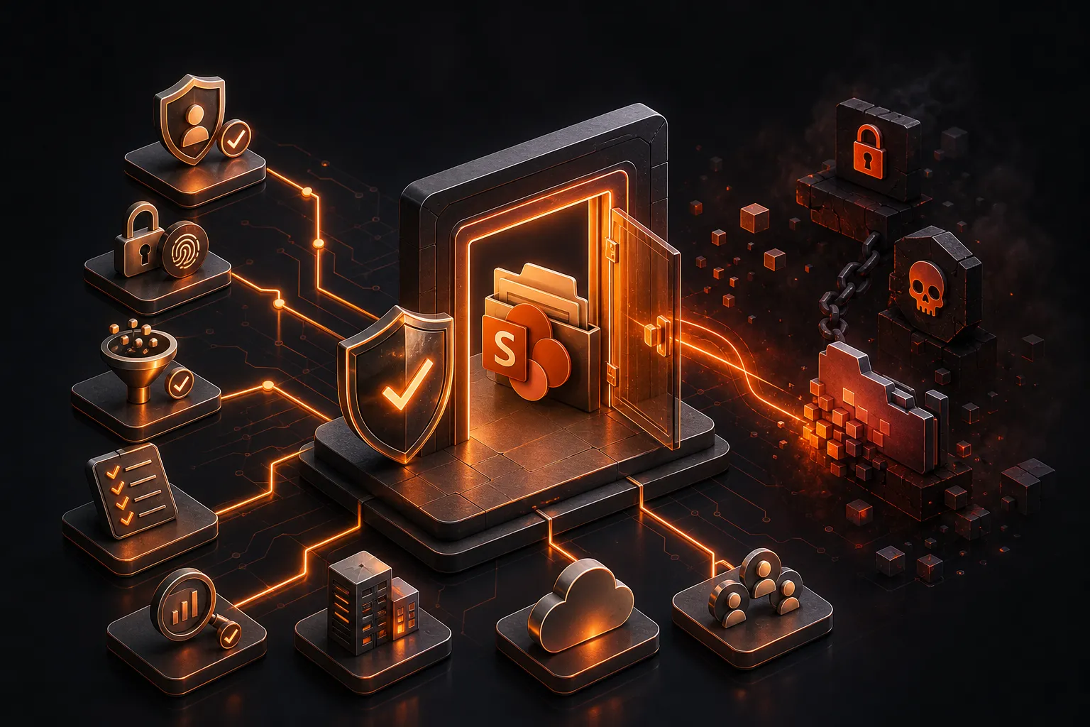 SharePoint como puerta de entrada al ransomware: checklist de defensas para equipos .NET/M365